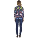 Colorful Funny Christmas Pattern Women s One-Button 3/4 Sleeve Short Jacket View4