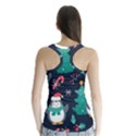 Colorful Funny Christmas Pattern Racer Back Sports Top View2