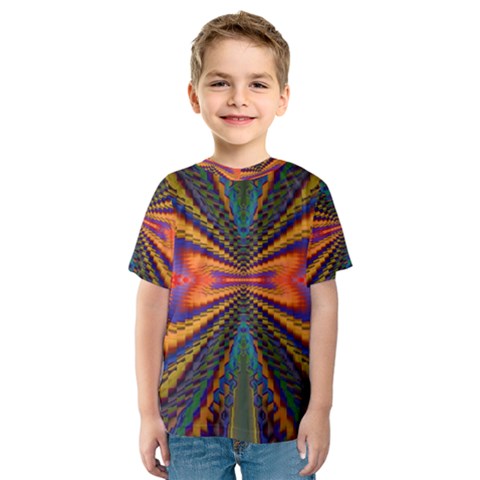 Casanova Abstract Art-colors Cool Druffix Flower Freaky Trippy Kids  Sport Mesh T-shirt by Ket1n9