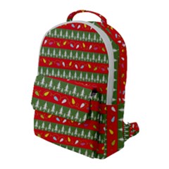 Christmas-papers-red-and-green Flap Pocket Backpack (large) by Grandong