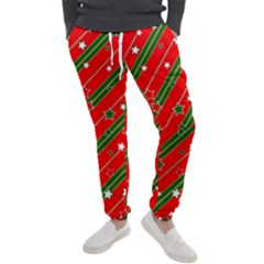 Christmas-paper-star-texture     - Men s Jogger Sweatpants by Grandong