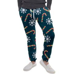 Christmas-seamless-pattern-with-candies-snowflakes Men s Jogger Sweatpants by Grandong