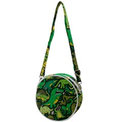 Dino Kawaii Crossbody Circle Bag by Grandong