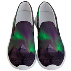 Aurora Northern Lights Phenomenon Atmosphere Sky Men s Lightweight Slip Ons by Grandong