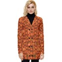 Floral Time In Peace And Love Button Up Hooded Coat  View1