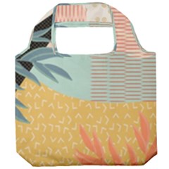 Leaves Pattern Design Colorful Decorative Texture Foldable Grocery Recycle Bag by Vaneshop