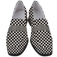 Space Patterns Women s Chunky Heel Loafers by Amaryn4rt