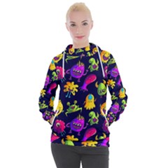 Space Patterns Women s Hooded Pullover