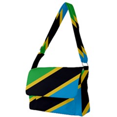 Flag Of Tanzania Full Print Messenger Bag (l) by Amaryn4rt