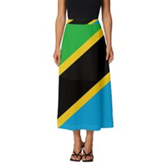 Flag Of Tanzania Classic Midi Chiffon Skirt by Amaryn4rt