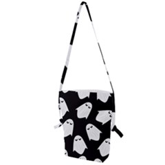 Ghost Halloween Pattern Folding Shoulder Bag by Amaryn4rt