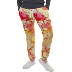 Monotype Art Pattern Leaves Colored Autumn Men s Jogger Sweatpants by Amaryn4rt