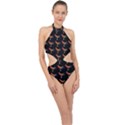 Background-pattern-chicken-fowl Halter Side Cut Swimsuit View1