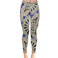 Ceramic-portugal-tiles-wall- Inside Out Leggings by Amaryn4rt