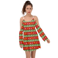 Christmas-papers-red-and-green Boho Dress by Amaryn4rt