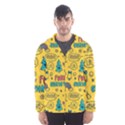 Colorful-funny-christmas-pattern Cool Ho Ho Ho Lol Men s Hooded Windbreaker View1