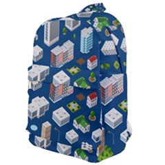 Isometric-seamless-pattern-megapolis Classic Backpack by Amaryn4rt