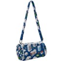 Isometric-seamless-pattern-megapolis Mini Cylinder Bag View2