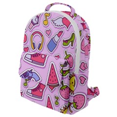 Fashion-patch-set Flap Pocket Backpack (small) by Amaryn4rt