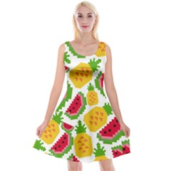 Watermelon-pattern-se-fruit-summer Reversible Velvet Sleeveless Dress by Amaryn4rt