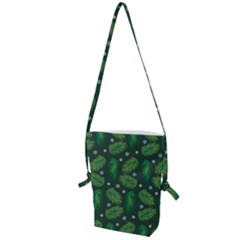 Leaves Snowflake Pattern Holiday Folding Shoulder Bag by Pakjumat