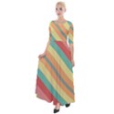 Pattern Design Abstract Pastels Half Sleeves Maxi Dress View1