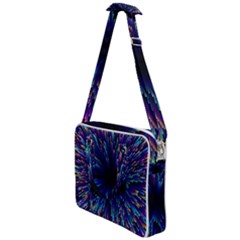 Abstract Beam Blast Cross Body Office Bag by Pakjumat