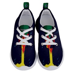 Rocket Halftone Astrology Astronaut Running Shoes by Pakjumat