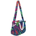 Color Colorful Geoglyser Abstract Holographic Rope Handles Shoulder Strap Bag View2