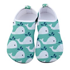 Whale Sea Blue Women s Sock-style Water Shoes by Dutashop