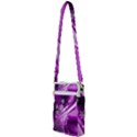 Purple Abstract Merry Christmas Xmas Pattern Multi Function Travel Bag View2