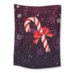 Christmas Lollipop Bowknot Celebrations Medium Tapestry by Sarkoni