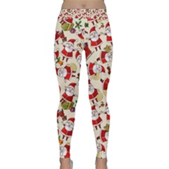 Christmas  Santa Claus Patterns Classic Yoga Leggings by Sarkoni