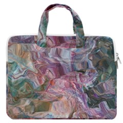 Blended Waves Macbook Pro 16  Double Pocket Laptop Bag  by kaleidomarblingart