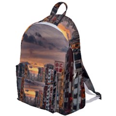 River Buildings City Urban The Plain Backpack by Sarkoni