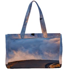 Landscape Sky Clouds Mountain Road Canvas Work Bag by Sarkoni