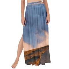 Landscape Sky Clouds Mountain Road Maxi Chiffon Tie-up Sarong