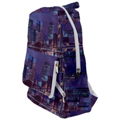 Frankfurt City Skyline Skyscraper Travelers  Backpack by Sarkoni