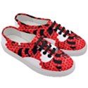 Bee Logo Honeycomb Red Wasp Honey Women s Classic Low Top Sneakers View3