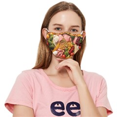 Fruit Snack Diet Bio Food Healthy Fitted Cloth Face Mask (adult) by Sarkoni