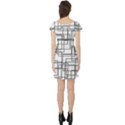 Structure Pattern Network Short Sleeve Skater Dress View2