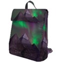 Fantasy Pyramid Mystic Space Aurora Flap Top Backpack View1