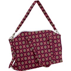 Kaleidoscope Seamless Pattern Canvas Crossbody Bag by Ravend