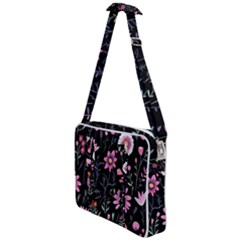 Flowers Pattern Cross Body Office Bag by Ravend