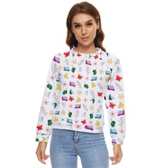 Snail Butterfly Pattern Seamless Women s Long Sleeve Raglan T-shirt