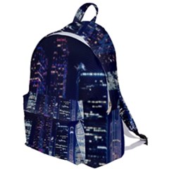 Black Building Lighted Under Clear Sky The Plain Backpack by Modalart