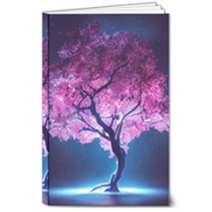 Beautiful Tree Flowers 8  X 10  Softcover Notebook