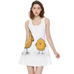 Chick Easter Cute Fun Spring Inside Out Reversible Sleeveless Dress by Ndabl3x