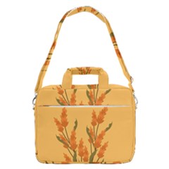 Yellow Flowers Flowers Watercolor Macbook Pro 16  Shoulder Laptop Bag by Grandong