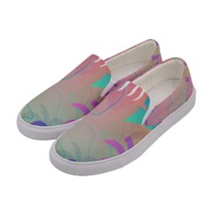 Palm Trees Leaves Plants Tropical Women s Canvas Slip Ons by Grandong